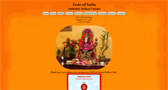 Desktop Screenshot of monroetasteofindia.com